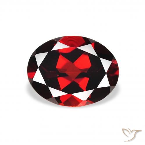 1.94ct Naturale Rosso Sangue Profondo Granato Almandino, Ovale, VS