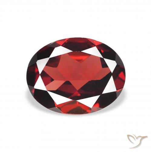 1.98ct Naturale Rosso scuro Granato Almandino, Ovale, VVS-VS
