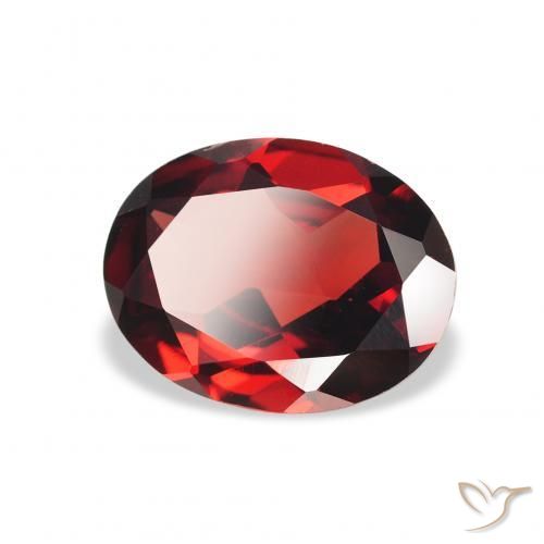 Granato Almandino Rosso scuro naturale da 1.98 ct, Ovale, VVS-VS