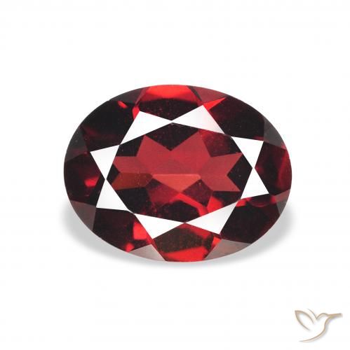 2.27ct Naturale Rosso scuro Granato Almandino, Ovale, VVS-VS