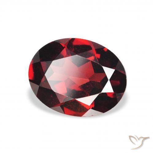 Granato Almandino Rosso scuro naturale da 2.27 ct, Ovale, VVS-VS