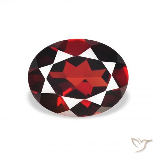 2.12ct Naturale Rosso scuro Granato Almandino, Ovale, VVS-VS