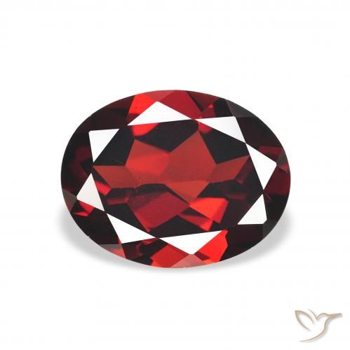 2.06ct Naturale Rosso scuro Granato Almandino, Ovale, VVS-VS