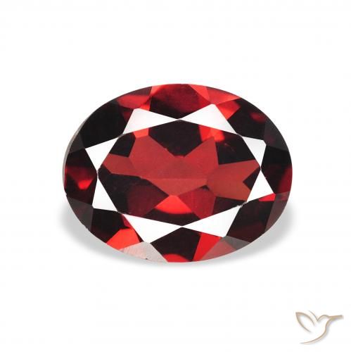 1.95ct Naturale Rosso scuro Granato Almandino, Ovale, VVS-VS
