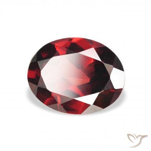 Granato Almandino Rosso scuro naturale da 1.95 ct, Ovale, VVS-VS