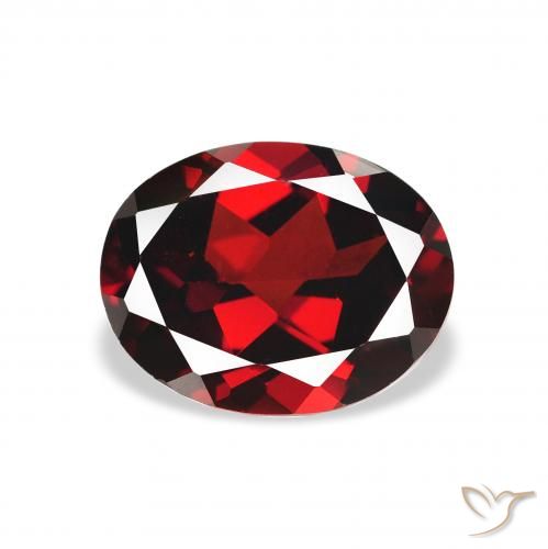 2.35ct Naturale Rosso Sangue Profondo Granato Almandino, Ovale, VVS-VS