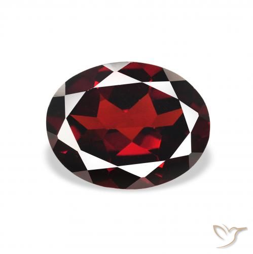 2.13ct Naturale Rosso scuro Granato Almandino, Ovale, VVS-VS