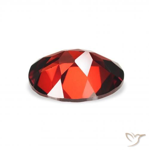 Granato Almandino Rosso scuro naturale da 2.15 ct, Ovale, VVS-VS