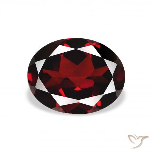2.21ct Naturale Rosso Sangue Profondo Granato Almandino, Ovale, VVS-VS