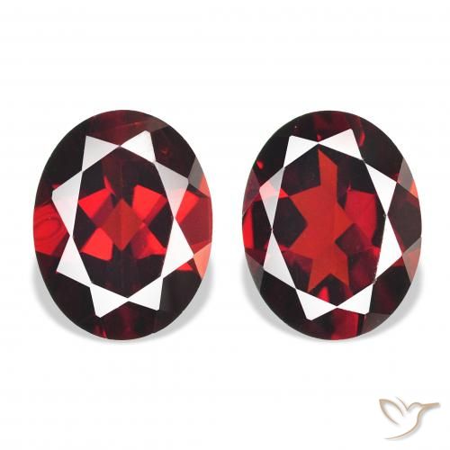 4.27ctw Naturale Rosso scuro Granato Almandino, Ovale, VVS-VS