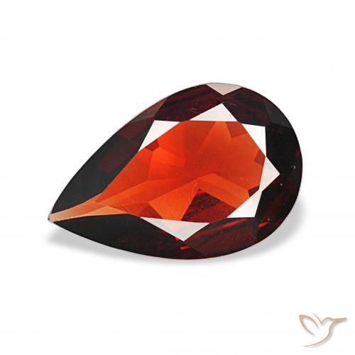 2.04ct Rosso scuro Granato Almandino, Forma a pera, VVS