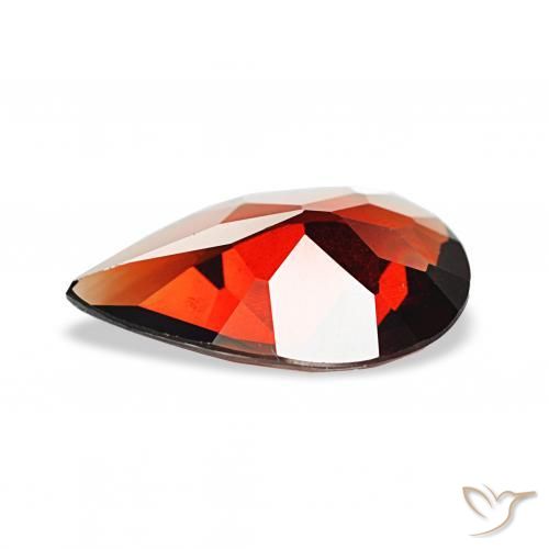 Granato Almandino Rosso scuro naturale da 2.04 ct, Forma a pera, VVS