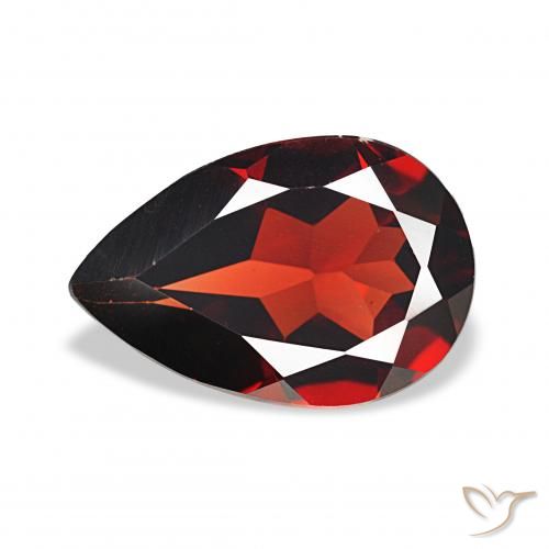 2.96ct Rosso scuro Granato Almandino, Forma a pera, VS