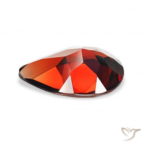 Granato Almandino Rosso scuro naturale da 2.96 ct, Forma a pera, VS