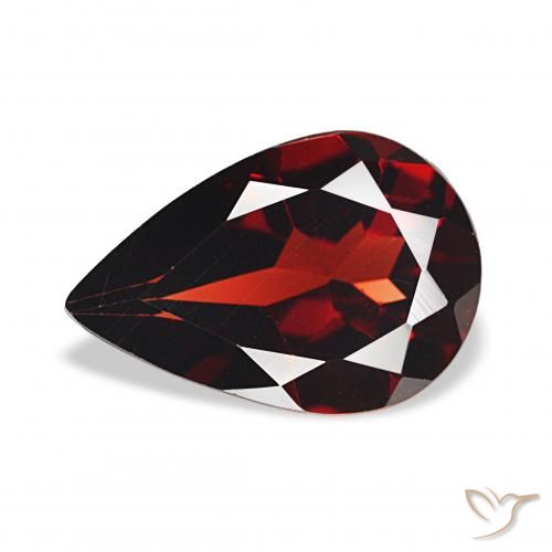 3.22ct Rosso scuro Granato Almandino, Forma a pera, VVS
