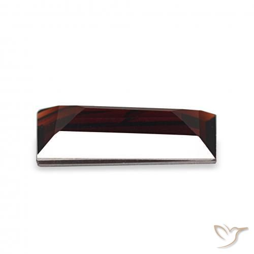 Granato Almandino Rosso Sangue Profondo naturale da 1.54 ct, Taglio a baguette, VS