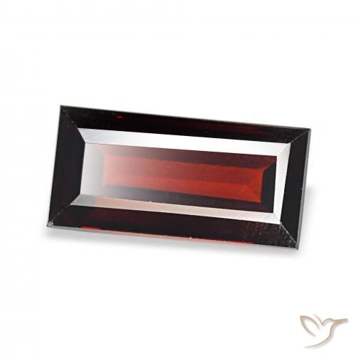 Granato Almandino Rosso scuro naturale da 2.04 ct, Taglio a baguette, VVS