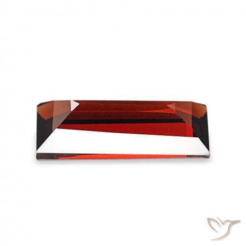 Granato Almandino Ribes Rosso naturale da 1.62 ct, Taglio a baguette, VVS