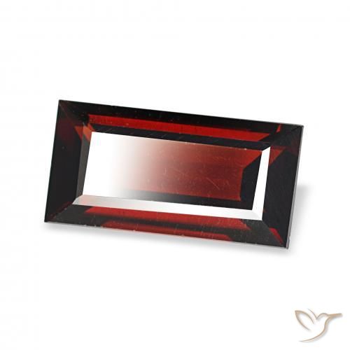 Granato Almandino Rosso scuro naturale da 1.92 ct, Taglio a baguette, VVS