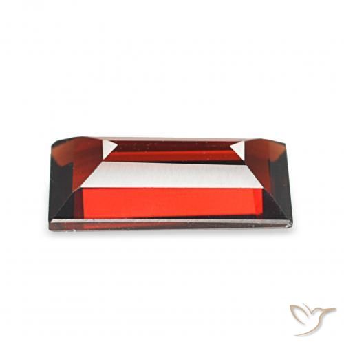 Granato Almandino Rosso scuro naturale da 1.71 ct, Taglio a baguette, VVS