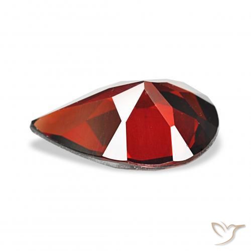 Granato Almandino Rosso scuro naturale da 3.19 ct, Forma a pera, VS