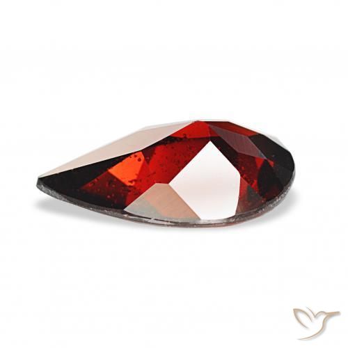 Granato Almandino Rosso scuro naturale da 2.51 ct, Forma a pera, VS