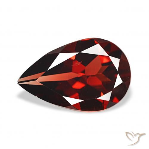 2.80ct Rosso scuro Granato Almandino, Forma a pera, VS