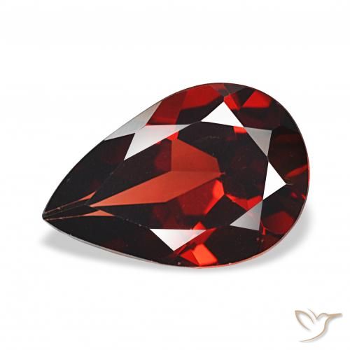 3.06ct Rosso scuro Granato Almandino Pietre preziose, Forma a pera, VS