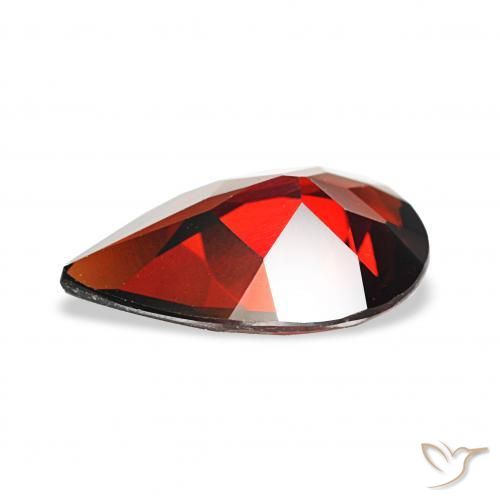 Granato Almandino Rosso scuro naturale da 2.62 ct, Forma a pera, VVS