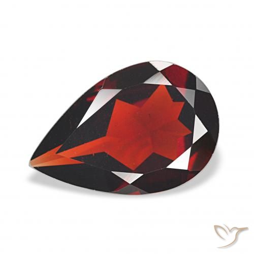 2.67ct Rosso scuro Granato Almandino, Forma a pera, VVS