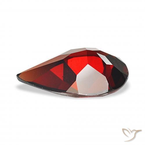 Granato Almandino Rosso scuro naturale da 2.67 ct, Forma a pera, VVS