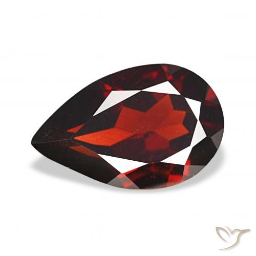 2.93ct Rosso scuro Granato Almandino, Forma a pera, VS