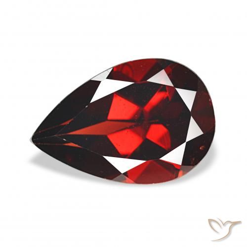 3.58ct Rosso scuro Granato Almandino, Forma a pera, VS