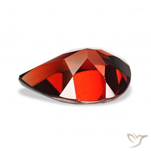 Granato Almandino Rosso scuro naturale da 3.58 ct, Forma a pera, VS