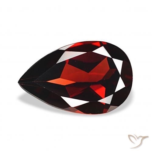 3.05ct Rosso scuro Granato Almandino, Forma a pera, VVS-VS