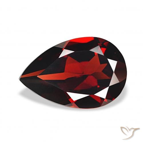 3.30ct Rosso scuro Granato Almandino, Forma a pera, VVS-VS