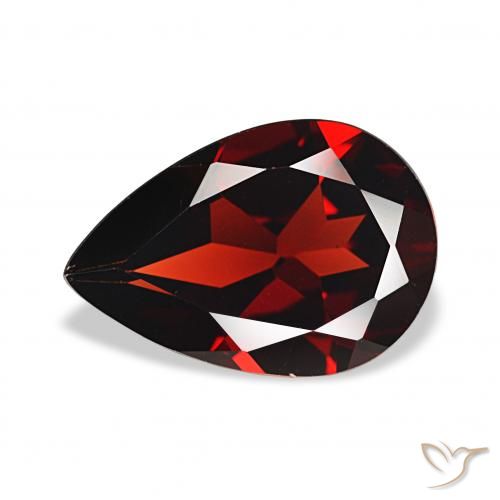 3.22ct Rosso scuro Granato Almandino, Forma a pera, VVS-VS