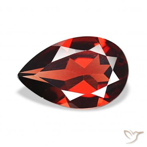 2.90ct Rosso scuro Granato Almandino, Forma a pera, VVS-VS