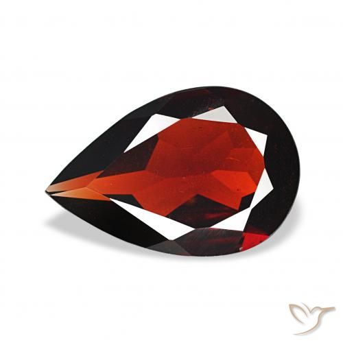 2.36ct Rosso scuro Granato Almandino, Forma a pera, VVS-VS
