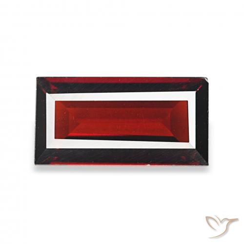 1.76ct Rosso scuro Granato Almandino, Taglio a baguette, VVS-VS