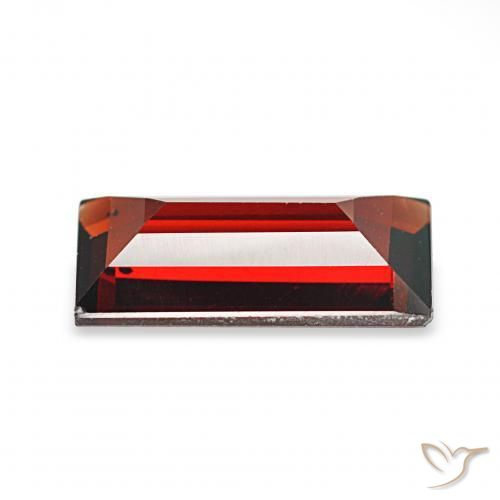 Granato Almandino Rosso scuro naturale da 1.76 ct, Taglio a baguette, VVS-VS