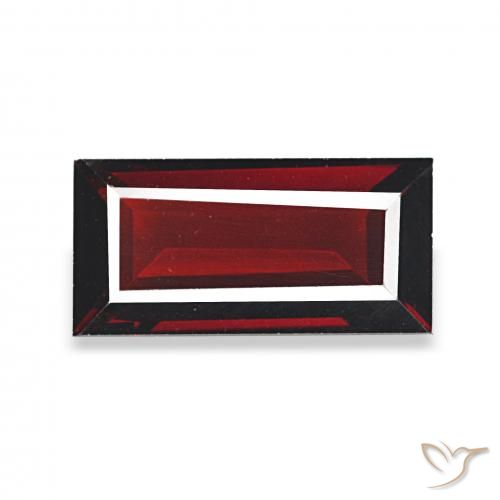 2.07ct Rosso Sangue Profondo Granato Almandino Pietre preziose, Taglio a baguette, VVS-VS