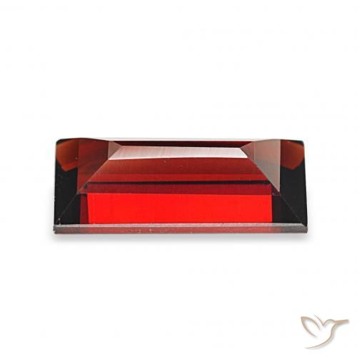 Granato Almandino Rosso scuro naturale da 1.84 ct, Taglio a baguette, VVS