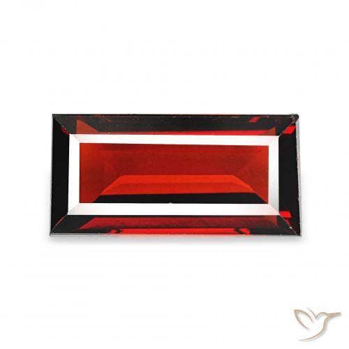 Granato Almandino Ribes Rosso naturale da 2.04 ct, Taglio a baguette, VVS