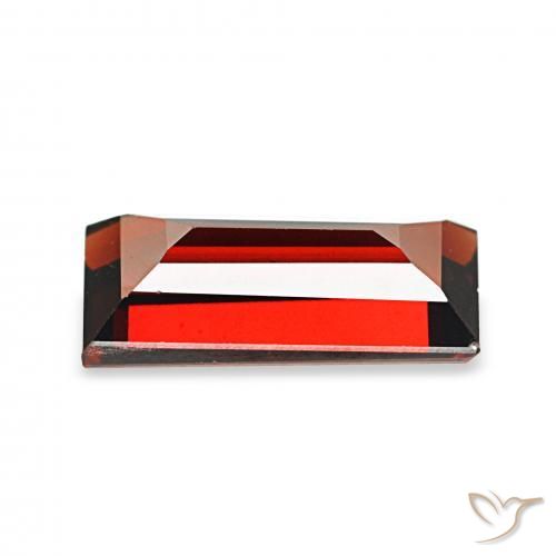 Granato Almandino Ribes Rosso naturale da 2.04 ct, Taglio a baguette, VVS