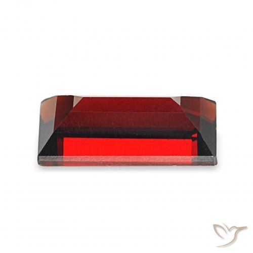 Granato Almandino Rosso scuro naturale da 2.08 ct, Taglio a baguette, VVS