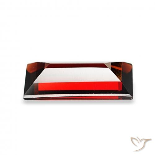 Granato Almandino Rosso scuro naturale da 1.63 ct, Taglio a baguette, VVS