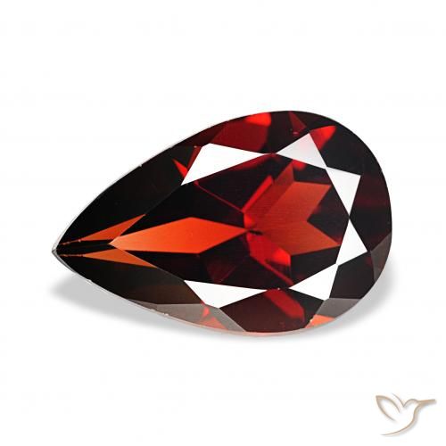 3.48ct Rosso scuro Granato Almandino, Forma a pera, VS