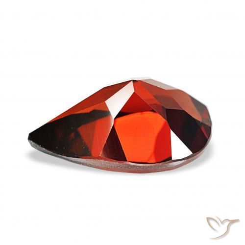Granato Almandino Rosso scuro naturale da 3.48 ct, Forma a pera, VS
