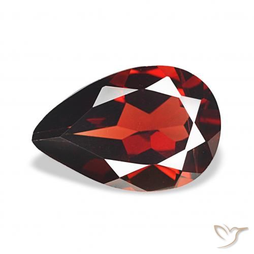 3.04ct Rosso scuro Granato Almandino, Forma a pera, VVS-VS